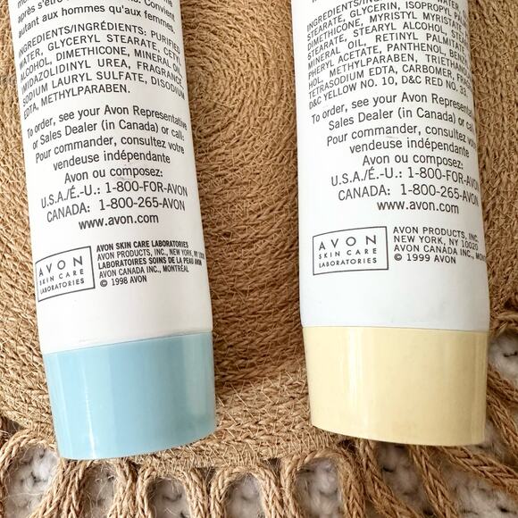 Avon Basics Blue Cap Silicone Lotion  Yellow Vita Moist Hand Cream Set 2 125 ml - Picture 4 of 6